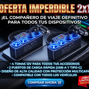 Cargador De Coche 2x1