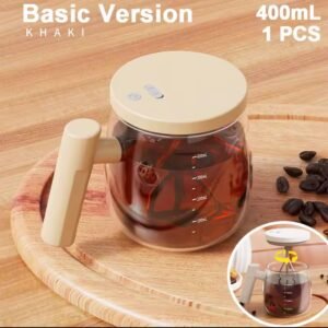 Taza Mezcladora Vidrio 400ml Recargable