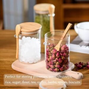 Recipiente de Vidrio Tapa y CubiertoX1PZ