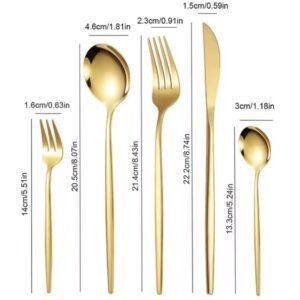DI Set Cubiertos 30 pz dorado