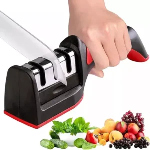 Afilador Manual de Cuchillos YD-168 de 3 Pasos