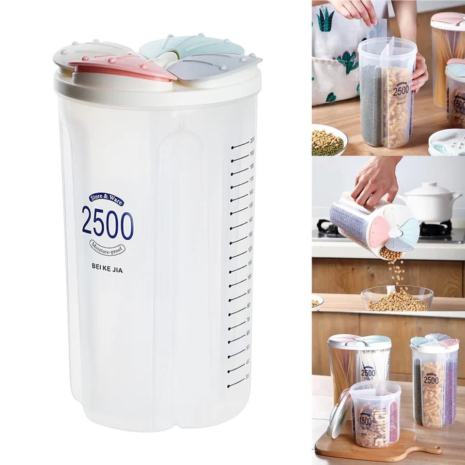dispensador de granos y alimentos secos multiusos Dispensador de Granos y Alimentos Secos Multiusos