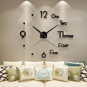 Reloj 3D DIY de Pared Elegante 65 cm
