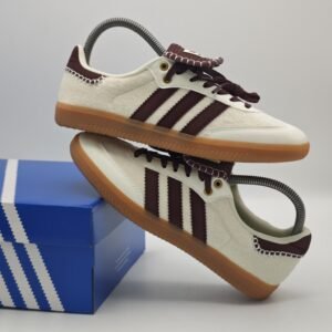 Adidas Samba x Wales Bonner – Crema / Vinotinto / Suela Caramelo